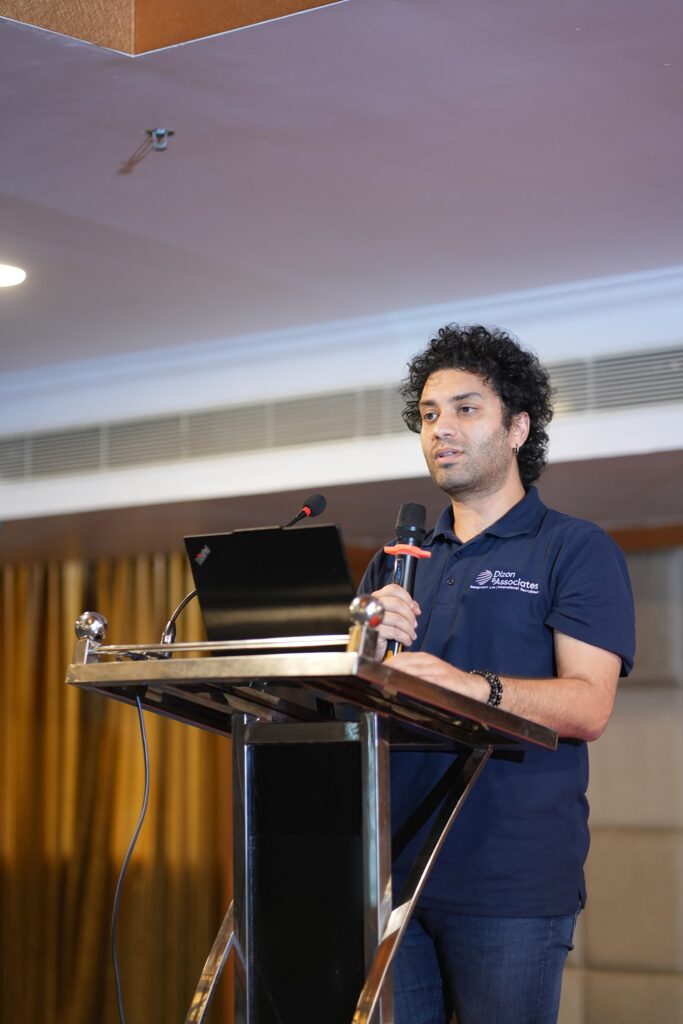 Peter Singh presenting to audience