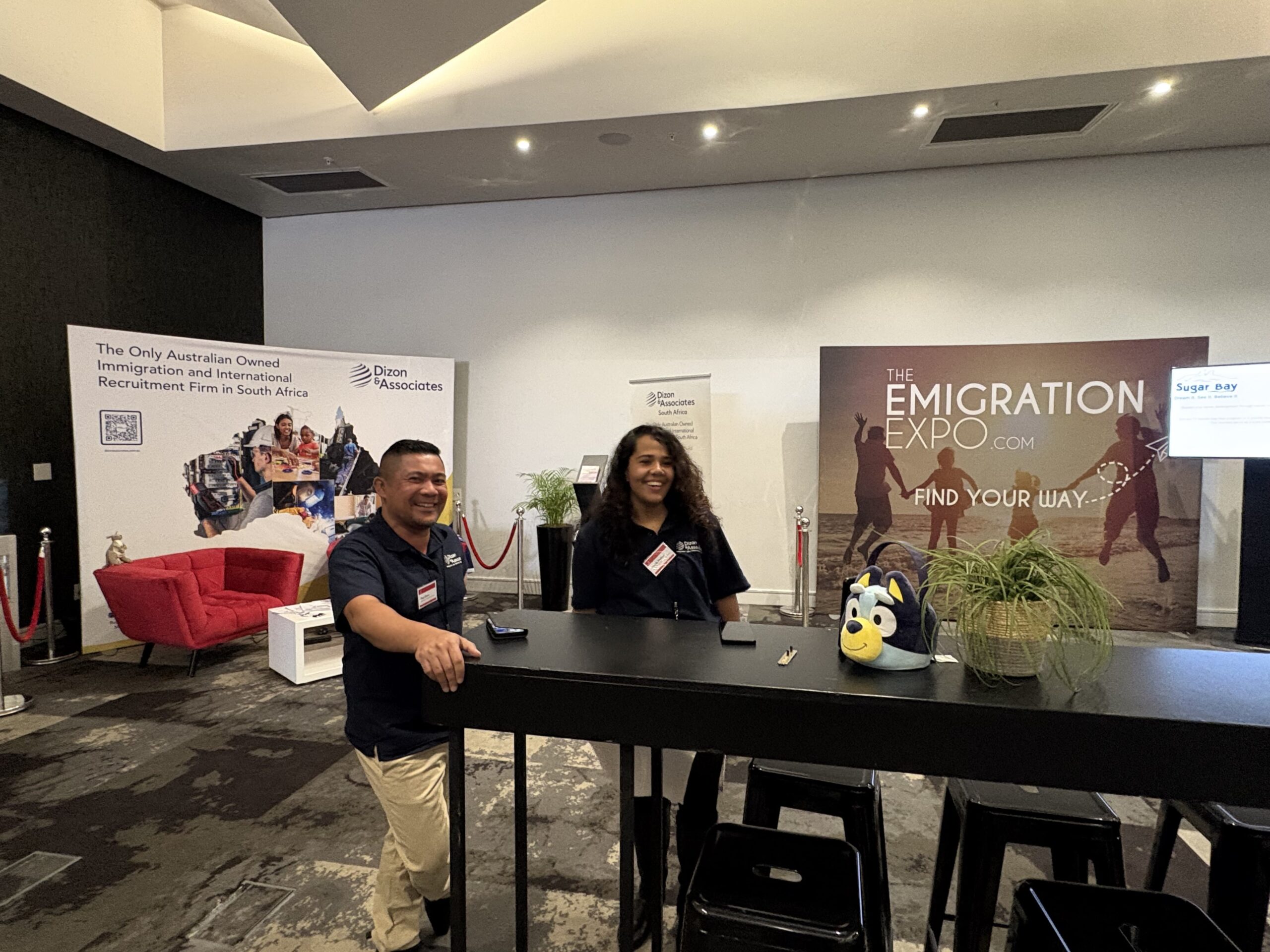 Paul and Nicole at the Emigration Expo 2025