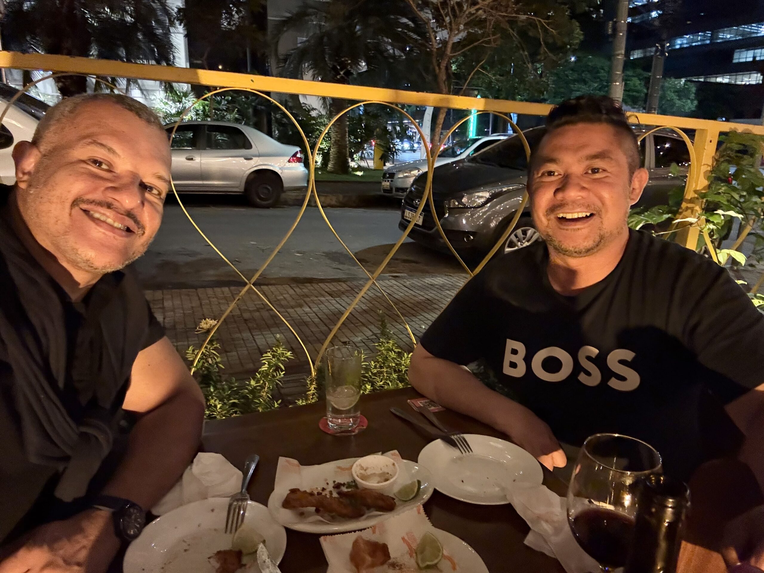 Paul with a friend from Brazil who is also in recruitment