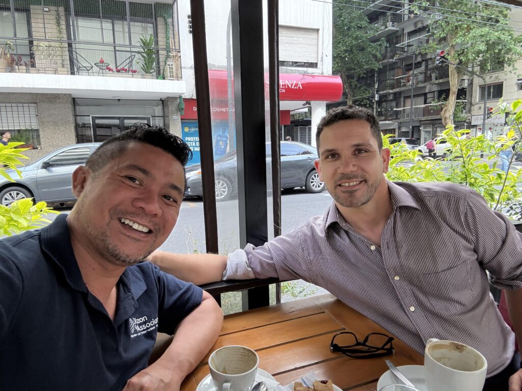 Paul in Argentina with our partner Jorge